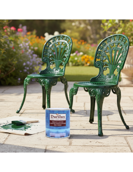 Durilux Smalto Sintetico Lucido A Rapida Essiccazione Colore Bosco 524 Ral 6005 DURIPLASTIC - foto 5