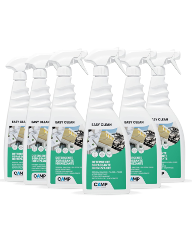 KIT 6 Easy Clean Da 750 ml Detergente Sgrassante Igienizzante Universale