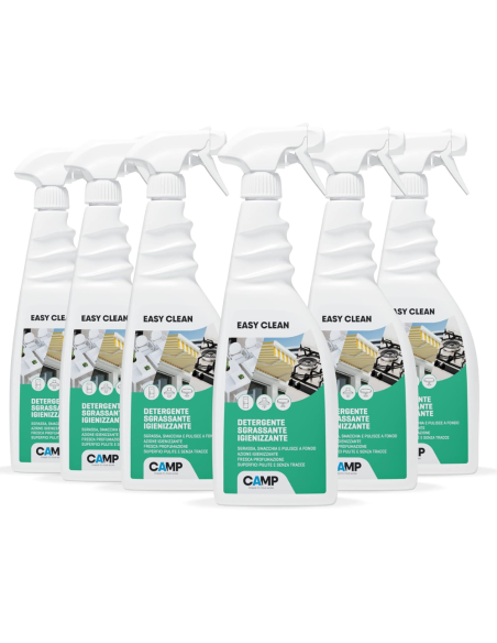 KIT 6 Easy Clean Da 750 ml Detergente Sgrassante Igienizzante Universale