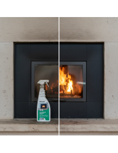 KIT 3 Fire Clean Da 750 ml Pulitore Decarbonizzante Vetri E Superfici Di Camini  2