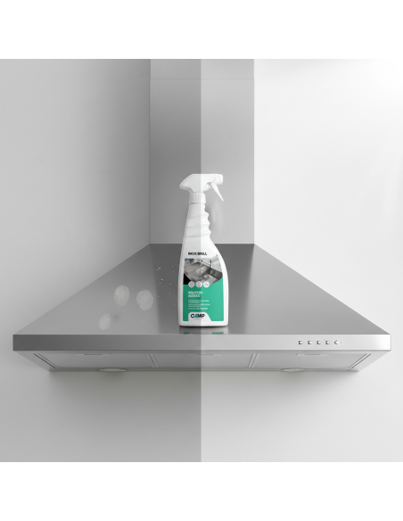 KIT 6 Inox Brill  Da 750 ml Pulitore Lucidante E Protettivo Per Superfici In Acciaio 