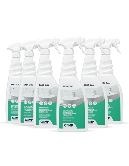 KIT 3 Easy Cal da 750 ml Spray Anticalcare Brillantante Antigoccia 