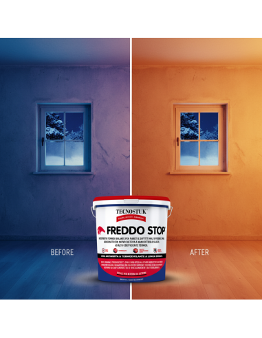 FREDDO STOP Rivestimento Termico Contro Il Freddo Barriera Per Pareti E Soffitti 