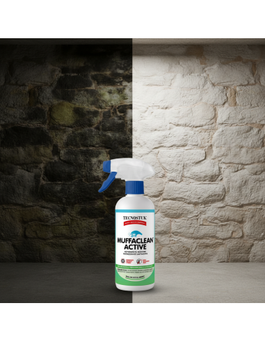 MUFFACLEAN ACTIVE Detergente Igienizzante Antimuffa Inodore Per Pareti E Soffitti