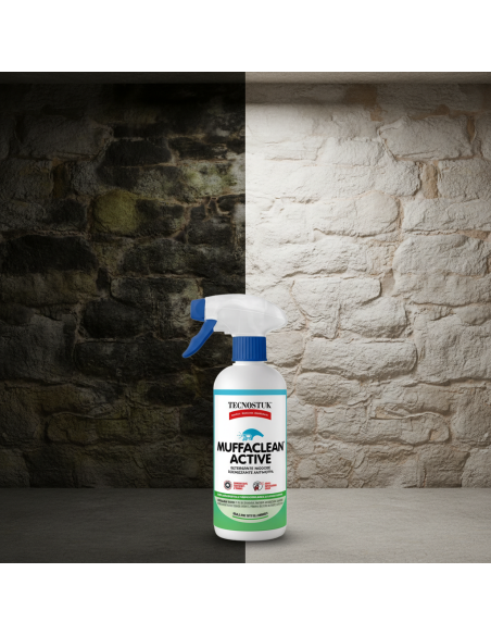 MUFFACLEAN ACTIVE Detergente Igienizzante Antimuffa Inodore Per Pareti E Soffitti