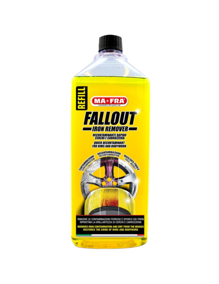 Fallout Iron Remover 1000 ml Decontaminante Ferroso Per Cerchi E Carrozzeria