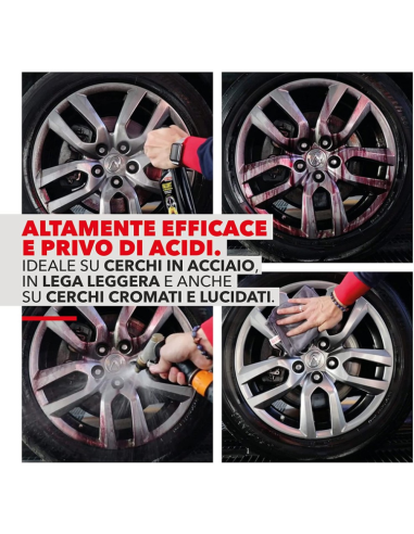 Fallout Iron Remover 1000 ml Decontaminante Ferroso Per Cerchi E Carrozzeria