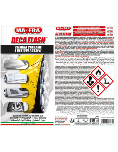Deca Flash Rimuovi Catrame Adesivi Per Carrozzeria 250 Ml