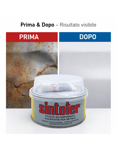 Mastice Stucco Per Metallo E Carrozzeria SINTOFER Da 175 ml