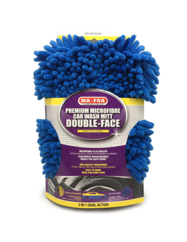 Guanto In Microfibra Per Lavaggio Auto Double Face 30x20 cm