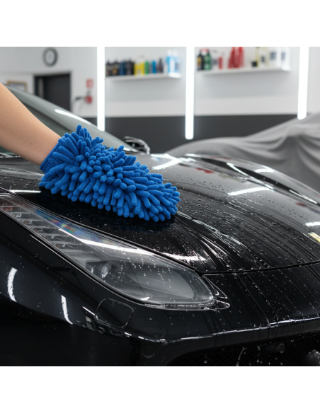 Guanto In Microfibra Per Lavaggio Auto Double Face 30x20 cm