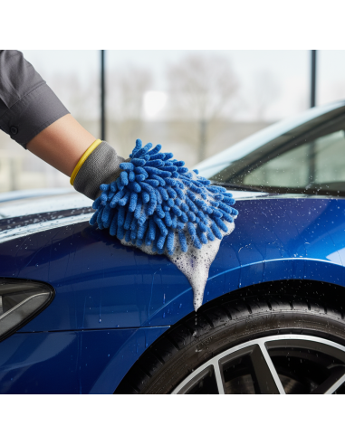 Guanto In Microfibra Per Lavaggio Auto Double Face 30x20 cm