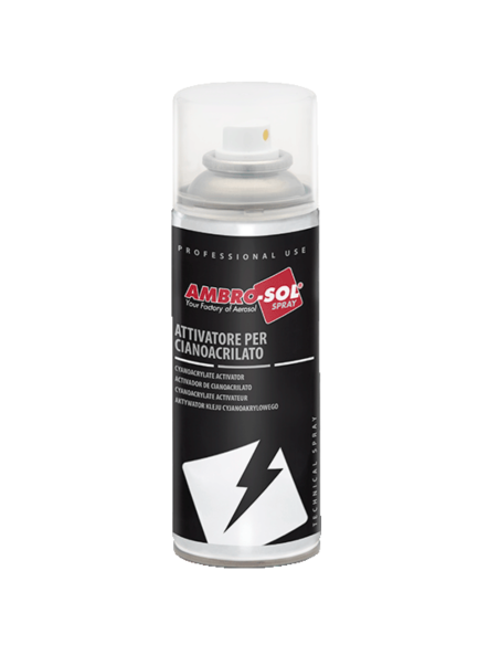 Kit Incollaggio Istantaneo Colla 3 g Con Attivatore Spray 200 ml E Guanti - FORTUNATO