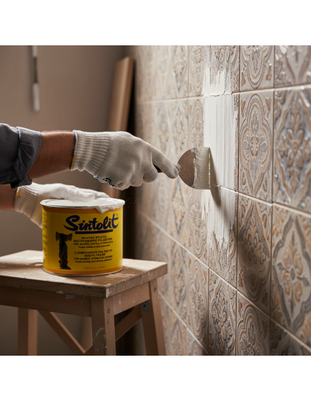 Mastice Stucco Bianco Per Marmo E Ceramica 175 Ml