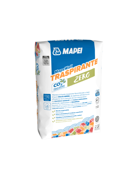 Mapewall Traspirante Intonaco Bianco Fibrorinforzato Calce Aerea 25 Kg