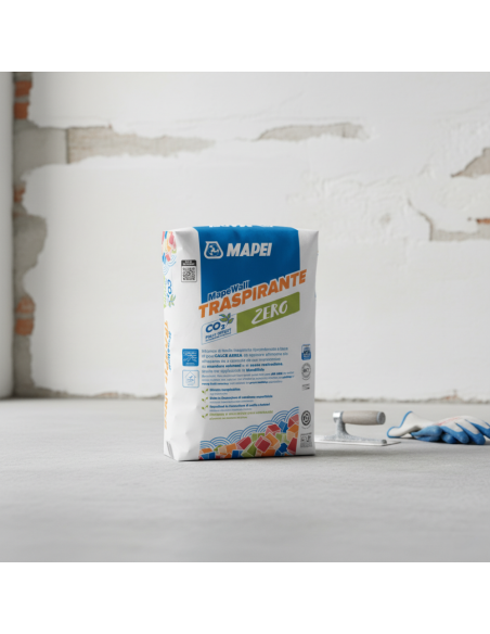 Mapewall Traspirante Intonaco Bianco Fibrorinforzato Calce Aerea 25 Kg