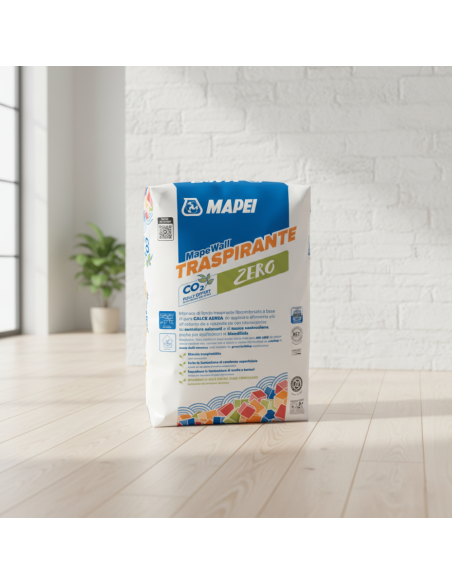 Mapewall Traspirante Intonaco Bianco Fibrorinforzato Calce Aerea 25 Kg