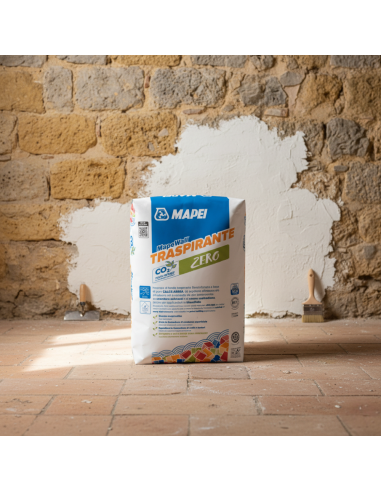 Mapewall Traspirante Intonaco Bianco Fibrorinforzato Calce Aerea 25 Kg