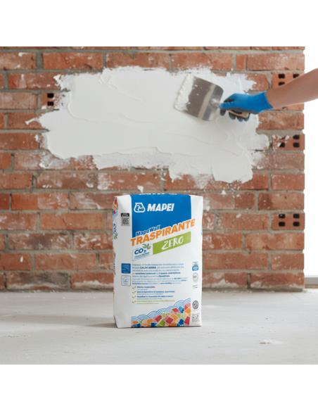 Mapewall Traspirante Intonaco Bianco Fibrorinforzato Calce Aerea 25 Kg
