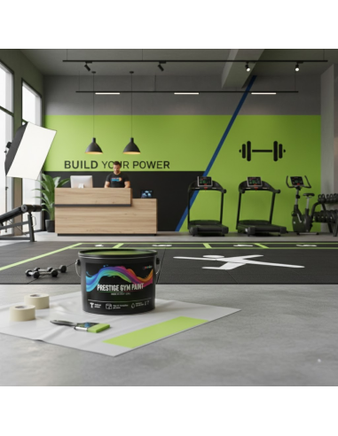 Pittura Murale Prestige Gym Paint Per Palestre Lavabile Coprente Verde Lime