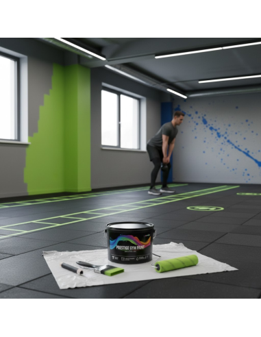 Pittura Murale Prestige Gym Paint Per Palestre Lavabile Coprente Verde Lime