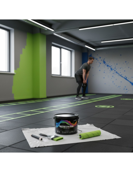 Pittura Murale Prestige Gym Paint Per Palestre Lavabile Coprente Verde Lime