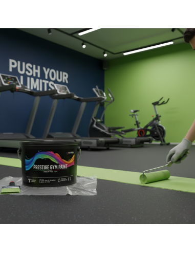 Pittura Murale Prestige Gym Paint Per Palestre Lavabile Coprente Verde Lime