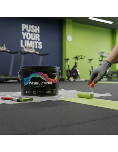 Pittura Murale Prestige Gym Paint Per Palestre Lavabile Coprente Verde Lime