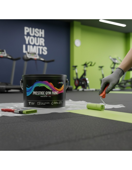 Pittura Murale Prestige Gym Paint Per Palestre Lavabile Coprente Verde Lime
