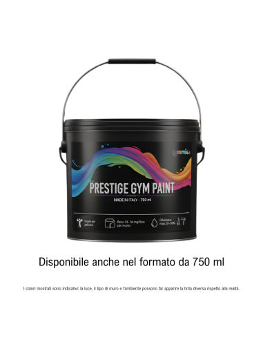 Pittura Murale Prestige Gym Paint Per Palestre Lavabile Coprente Giallo Limone