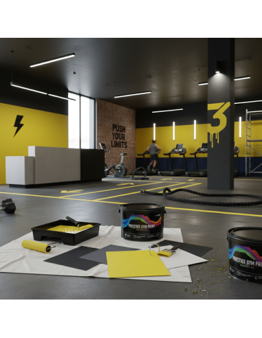 Pittura Murale Prestige Gym Paint Per Palestre Lavabile Coprente Giallo Limone