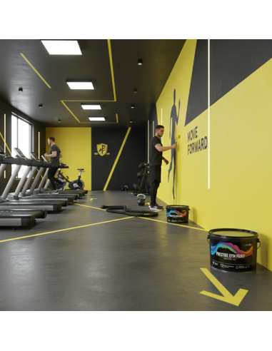 Pittura Murale Prestige Gym Paint Per Palestre Lavabile Coprente Giallo Limone
