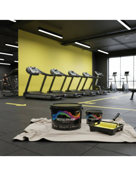 Pittura Murale Prestige Gym Paint Per Palestre Lavabile Coprente Giallo Limone