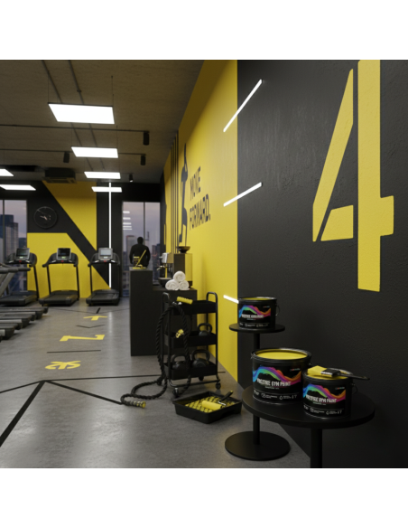 Pittura Murale Prestige Gym Paint Per Palestre Lavabile Coprente Giallo Limone