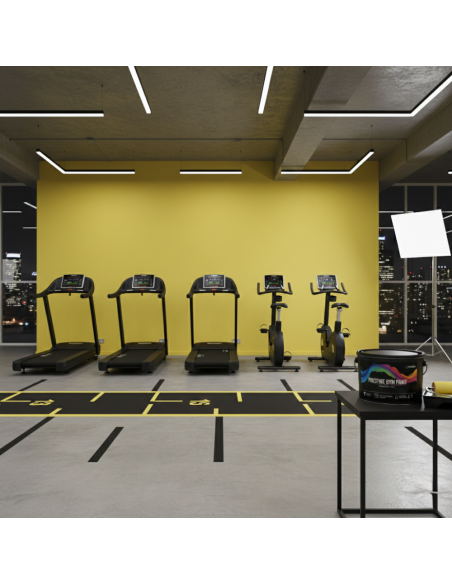 Pittura Murale Prestige Gym Paint Per Palestre Lavabile Coprente Giallo Limone