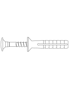 Tassello Prolungato In Nylon  8x135 mm Vite Premontata Leggeri Pezzi 40 2
