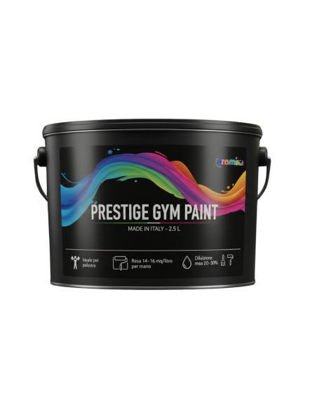 Pittura Murale Prestige Gym Paint Per Palestre Lavabile Coprente Rosso Rubino