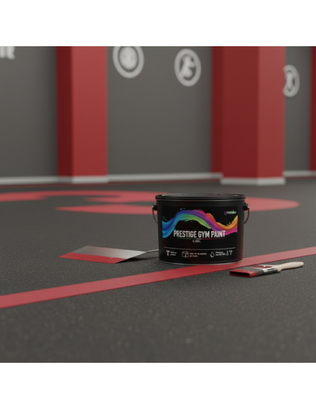 Pittura Murale Prestige Gym Paint Per Palestre Lavabile Coprente Rosso Rubino