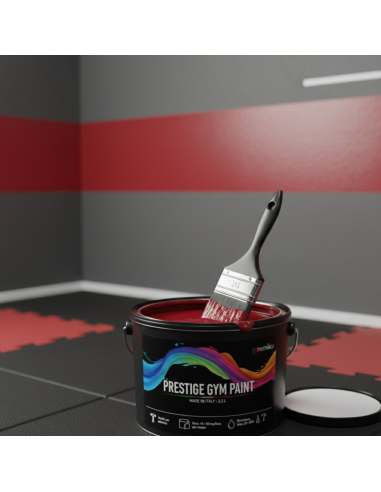 Pittura Murale Prestige Gym Paint Per Palestre Lavabile Coprente Rosso Rubino