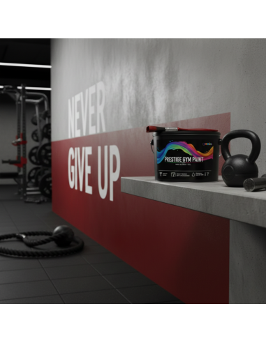 Pittura Murale Prestige Gym Paint Per Palestre Lavabile Coprente Rosso Rubino