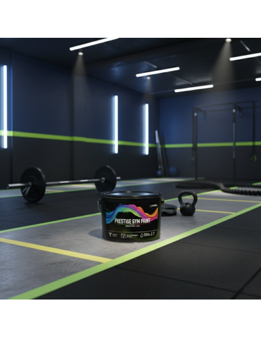 Pittura Murale Prestige Gym Paint Per Palestre Lavabile Coprente Nero Premium