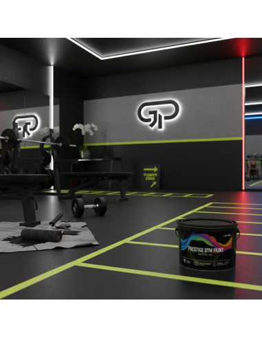 Pittura Murale Prestige Gym Paint Per Palestre Lavabile Coprente Nero Premium