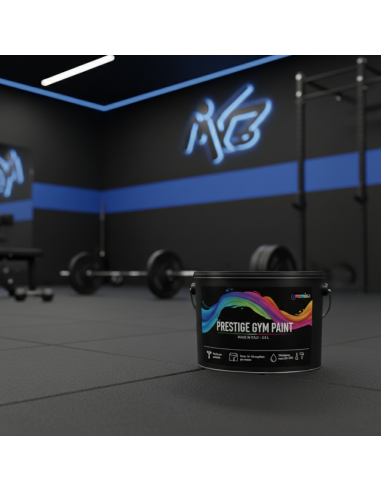 Pittura Murale Prestige Gym Paint Per Palestre Lavabile Coprente Nero Premium