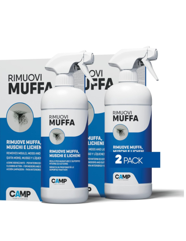 Rimuovi Muffa 750 ml Pulitore Igienizzante Per Interni E Esterni 2 Pezzi