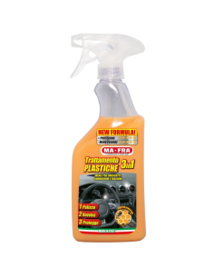 Trattamento 3in1 Plastiche 500 ml Pulizia Ravvivo E Protezione Per Auto  