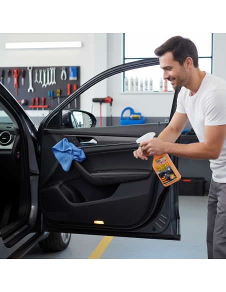 Trattamento 3in1 Plastiche 500 ml Pulizia Ravvivo E Protezione Per Auto  