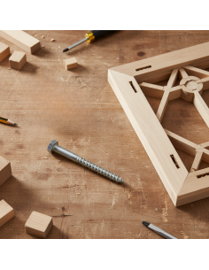 Viti Per Legno A Testa Esagonale 8x60 Acciaio Inox Pezzi 50  2