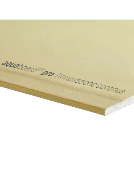 Lastra Cartongesso Esterni Interni Umidi Sauna 1200x2000 mm Aquaboard Pro Siniat