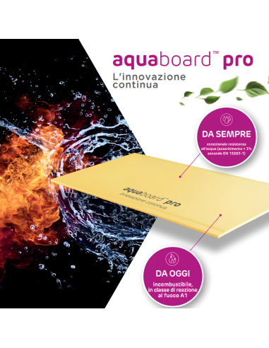 Lastra Cartongesso Esterni Interni Umidi Sauna 1200x2000 mm Aquaboard Pro Siniat