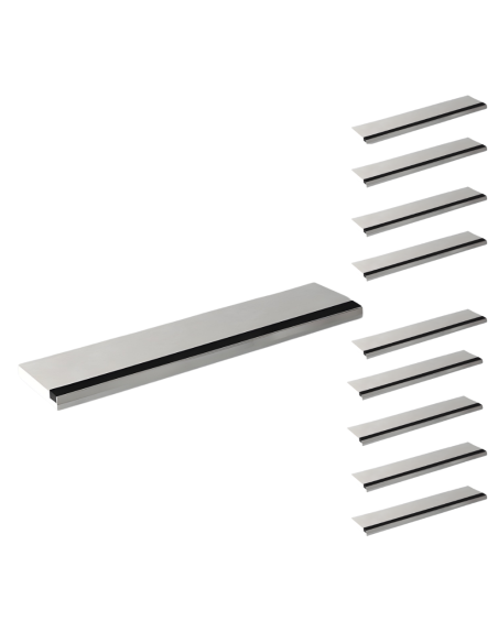 Semilavorato Filomuro Cartongesso Fibra Con Profilo Alluminio Led 8x200 cm 10 Pz